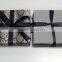 S/4 Mock Snakeskin Faux Leather Gift Coaster Set, Promotional Coaster Sets