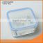 Popular and nice 786ml square shape glass food container for super market