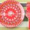 Santa Christmas ceramic tableware,cake plate with scoop