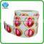 Adhesive warterproof round label with custom logo sticker
