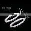 2016 Fashion women jewelry big crystal wedding earrings crystal drop earrings
