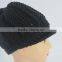 2016 fashion custom beanie hat winter knitting hat with brim