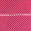 dark red material with white dot print swimwear lycra fabric for sale