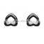 Ipink - Heart Shape Hollow Flesh Tunnel Acrylic Ear Plug Earlet - Available in 2G - 9/16"