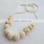 Organic wooden women Nursing Necklace