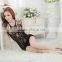 7021 Sexy Women Black Fishnet Open Crotch full Body stocking 2015