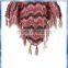 Multi space dye poncho with fringes,fashion hand knitted poncho,capes for kids