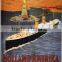 The ancient big ships iron modern decorative painting, iron picture