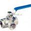 3 Way Stainless Steel Ball Valve (L port &T port)DN1/4''-4''