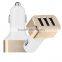 High speed fast car charger led three 3 usb phone qc 2.0 charger promotional for HTC phone