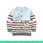 fashion new design 1/4 zip stripes knitting boys pullover sweater