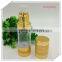 2016 special quality airless new plastic bottle hongding brand plastic cosmetic packaging gold airless bottle