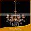 Chinese Best K9 Champagne Crystal Candle Chandelier With 3 Lights