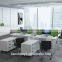 Modern Office Furniture 4 People Desktop Computer Desk Table Foshan