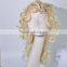 Long Kinky Curls Wig Synthetic Blond Costume Wig N261