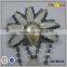 New leaf shape resin claw brooch for garment