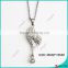 Silver Heart Pendant Necklace for Womens 18"
