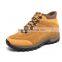 Suede leather brown lace-up hiking sport elevator shoes for men