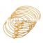 MultiLayer Iron Wire Women Cuff Bangle Fashion Wide Bangles & Bracelets With Pearl Jewelry Accessories