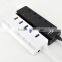 Premium 5 port usb 3.0 hub with individual porton/off switches , 4 port usb 3.0 hub +1 quick charging