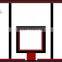Laminated safe glass basketball backboard