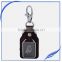 Promotion religious custom made genuine leather metal keychain