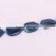 Full Strand Smooth Cracked Drop Blue Agate Gemstone For DIY Necklace Bracelet Jewelry Making Beads