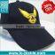 LCTN1871 vintage black heavy cotton fifted baseball bump cap