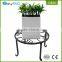 Latest design garden supplies 4 size iron metal wire wall flower pot holder