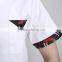 customized with good quality cotton/polyester buttons chef costume