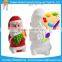 DIY Gifts Unpaintd White Ceramic Bisque Santa With Pigment and Brush