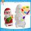 DIY gifts unpaintd white ceramic bisque santa with pigment and brush