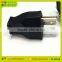 US 3 pin 15a plug insert