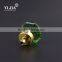 China Factory Directly Unique Octagonal Green Glass Knob For Home