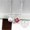 925 sterling silver flower square zircon with pearl creative pendant necklace fashion women necklace jewelry 6360460