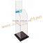acrylic document display rack /acrylic catalogue brochure display shelf