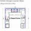 Customized MDF lacquer kitchen cabinet interior design