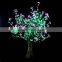 MOQ 10pcs green and pink flower tree led light source, artificial 1.8M height christmas tree