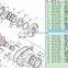 bulldozer parts final drive gear D85A-21 gear 154-27-12110