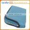Genuine leather cross pattern extravagant blue coin purse