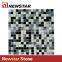 Newstar Black Grey And White Marble Tile Mix Glass Swimming Pool Mosaic