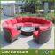 outdoor furniture fabric outdoor half round sofa set