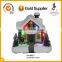 Small Inch Led Decoration Resin Christmas Village Houses