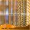 Hanging golden decorative woven mesh room divider