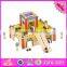 2016 new products interesting children wooden toy car parking garage for sale W04B044