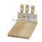 Rubber Wood Cheese Board with Cheese Knives