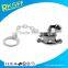 die casting zinc alloy material baby pacifier clip plus plastic chain