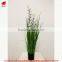 2017 Wholesale Nearly Nature Artificial Grass Synthetic Onion Grass with Orchid in Pot Fake Grass for Indoor Decoration