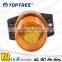 LED Strobe Light Beacon 10-30V 30pcs LEDs Amber Alarm Lamp