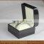 Custom Logo Black MDF Board Single Watch Box For Christmas Gift